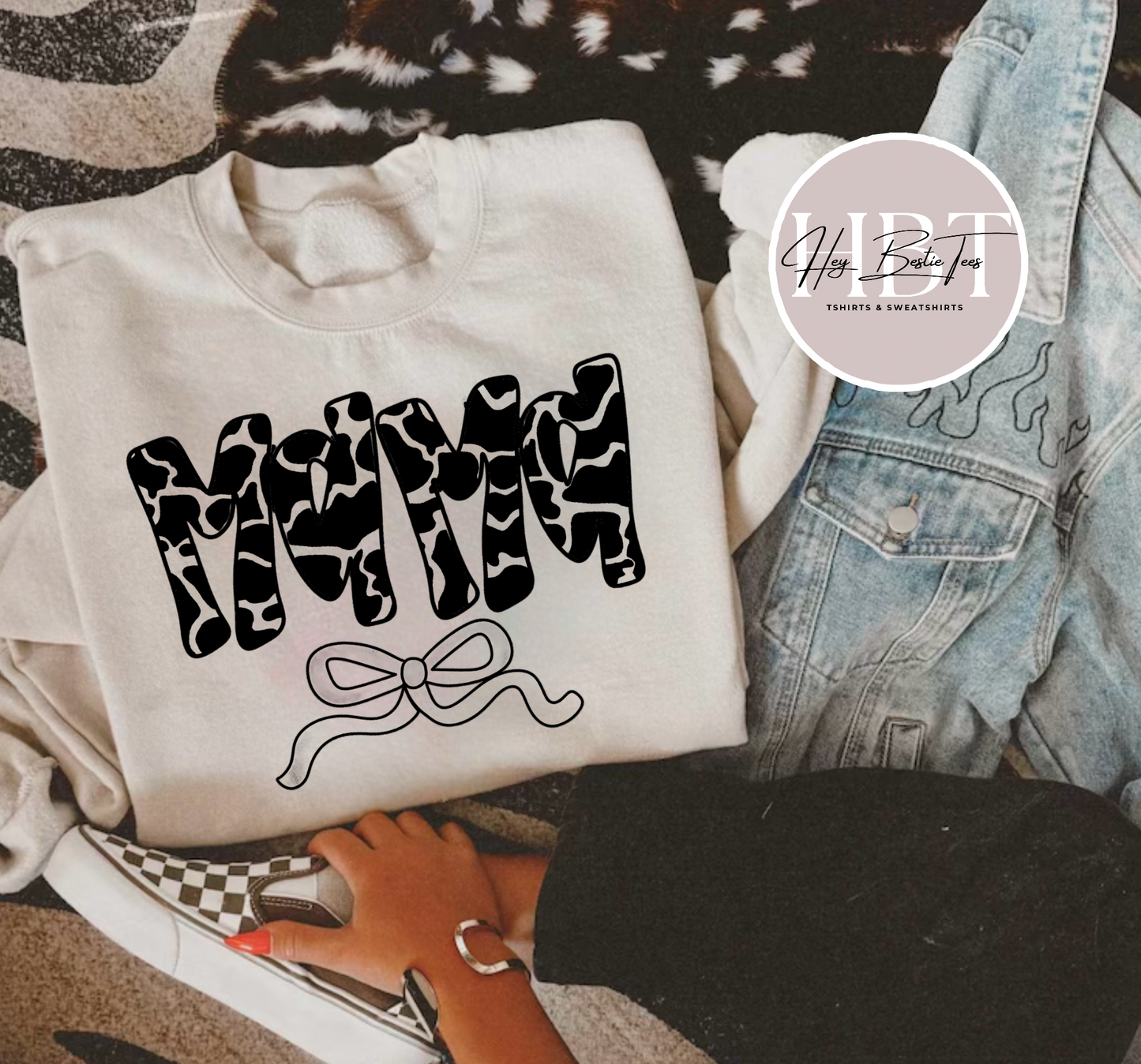 Mama cow print