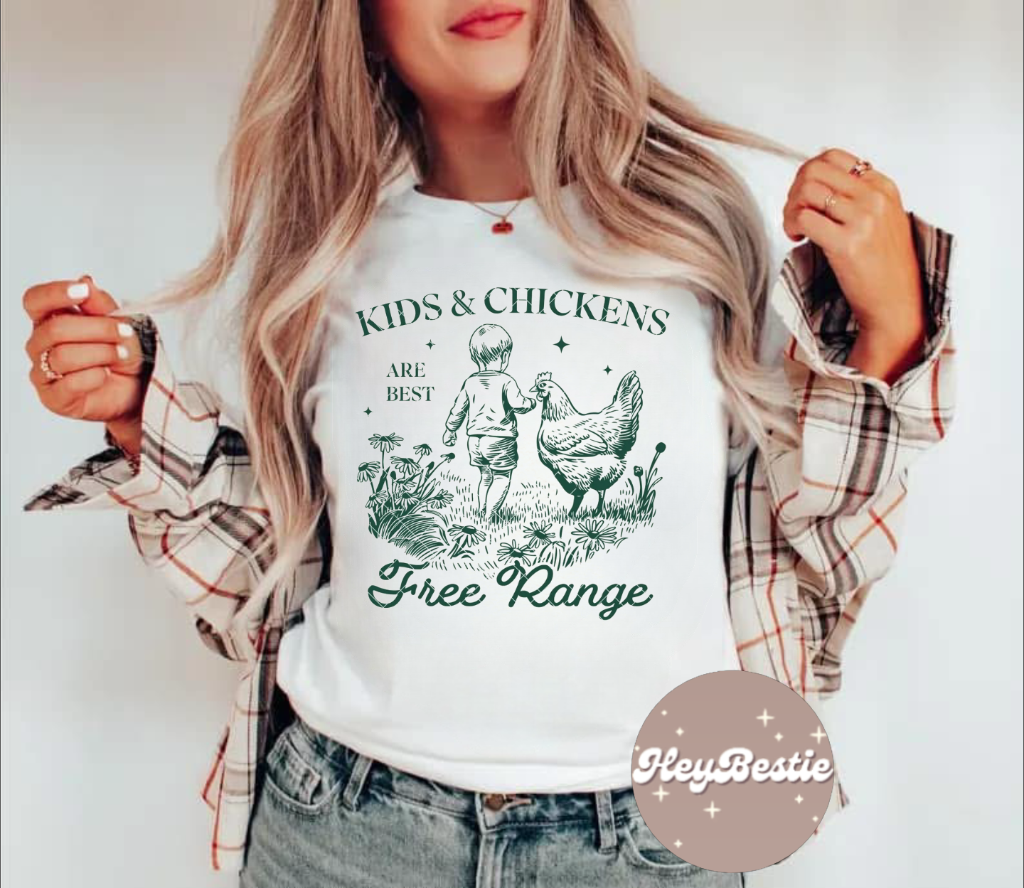 Kids and chicken are best free range