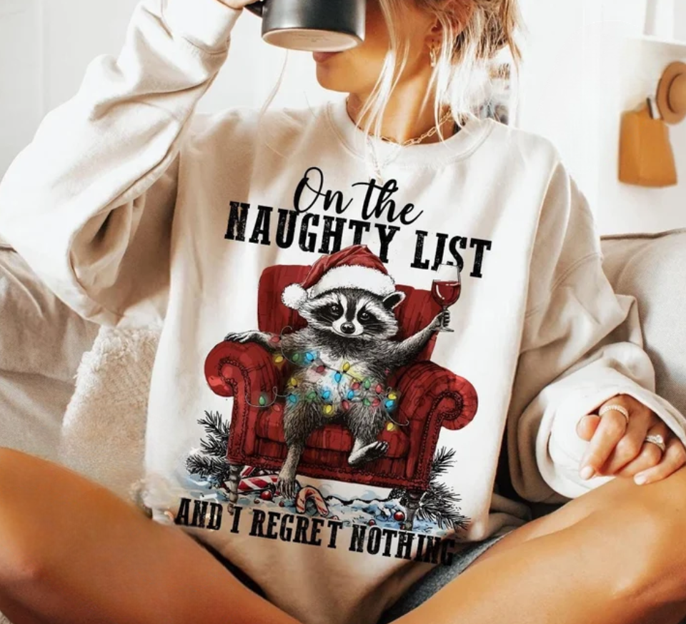Naughty list raccoon