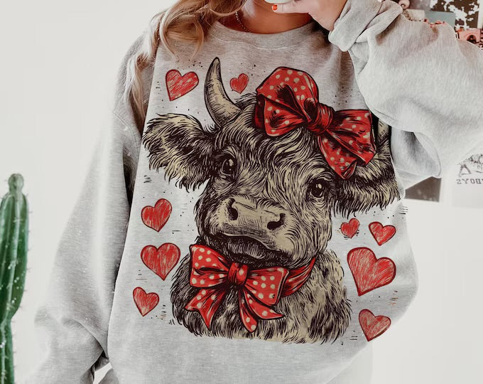 Valentine cow