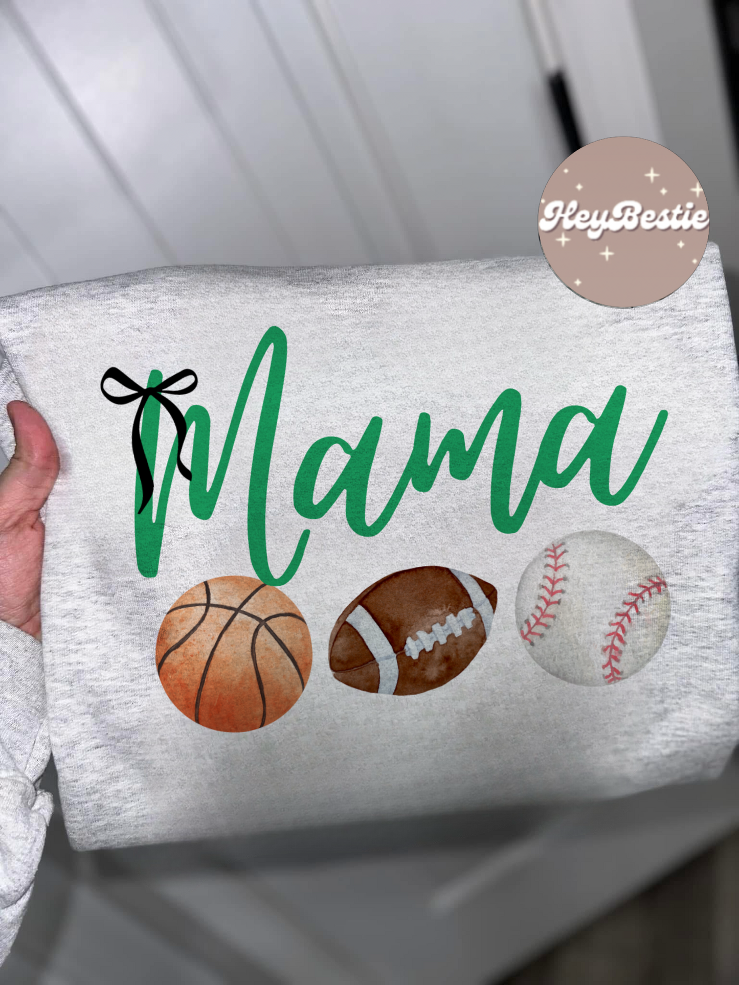 Mama (I can custom color and change sports I will text you after ordering for info)