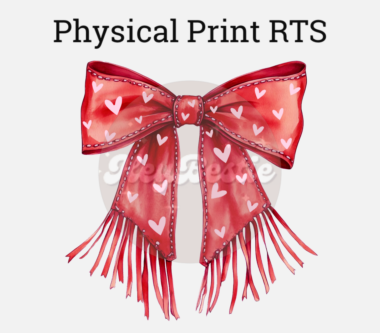 Valentine bow print