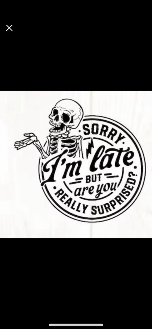 Surprised I’m late