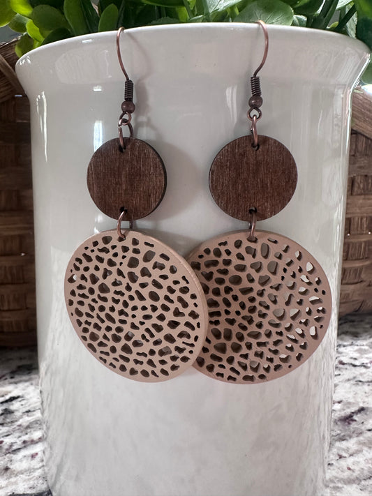 Wooden earrings
