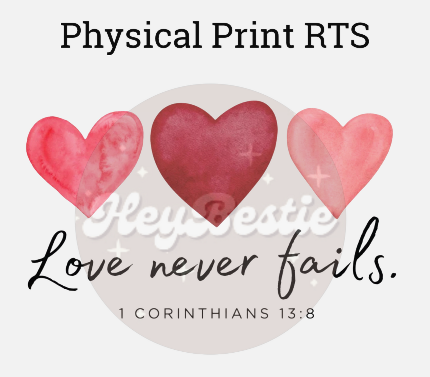 Love never fails print